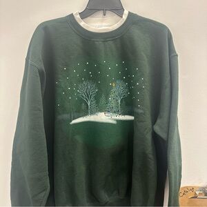 Vintage 90s Morning Sun Christmas Winter Crewneck Size XL